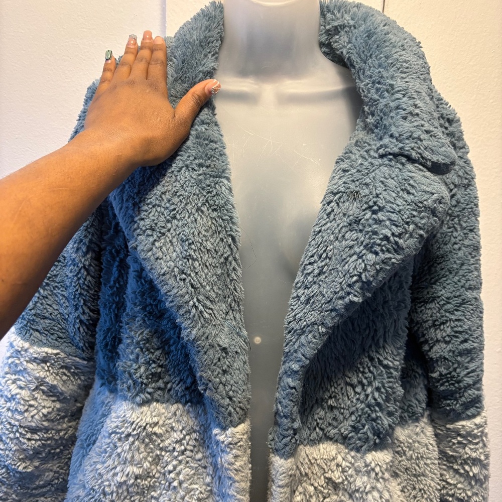 Warm Blue Ombré Coat